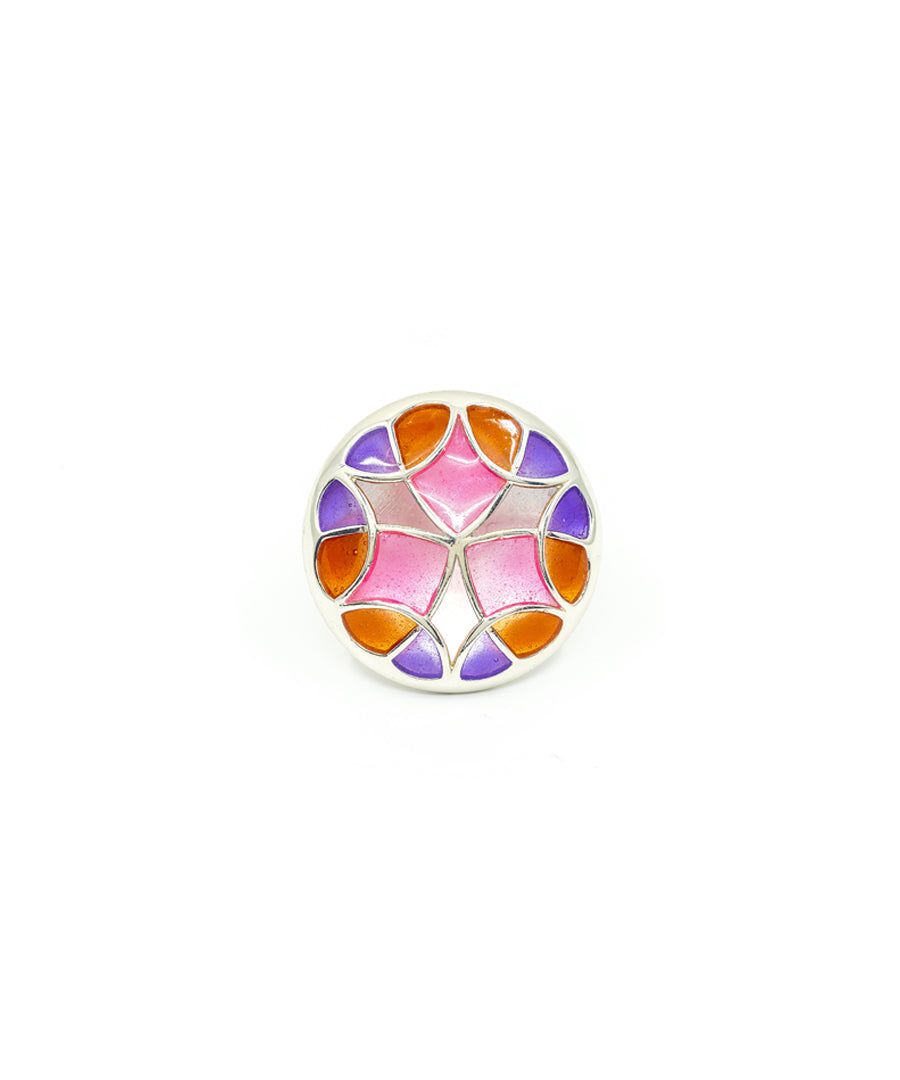 Rust Pink Kaleidoscope Sherwani Buttons