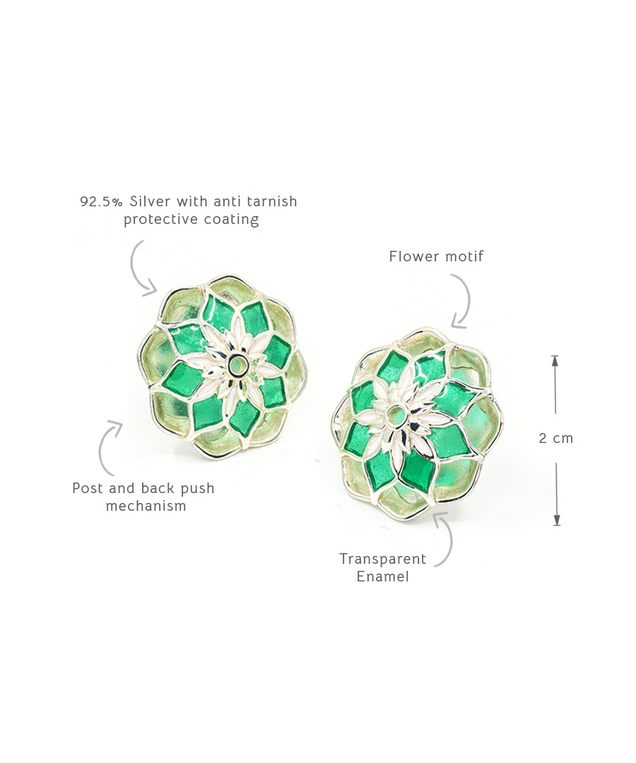 Green Gul Youthika Stud Earrings