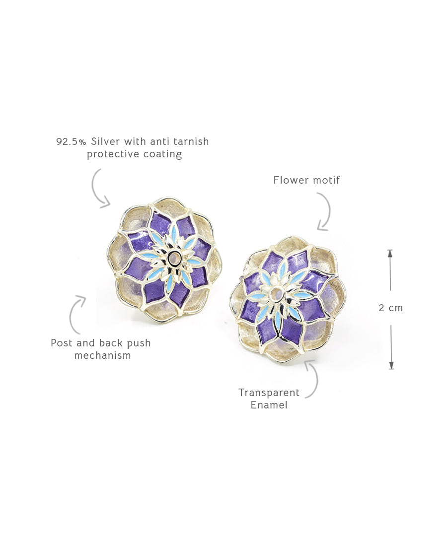 Purple Gul Youthika Stud Earrings