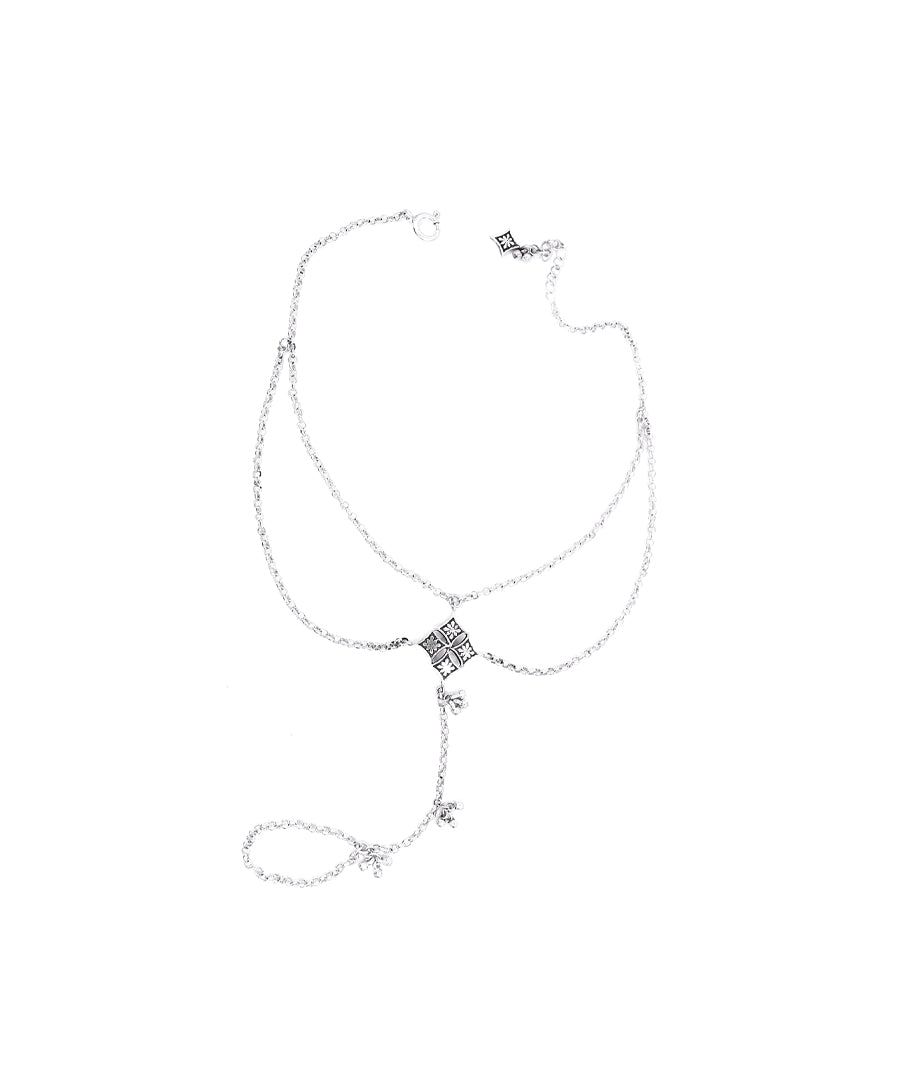 Silver Thar Banjara Payjeb Anklet