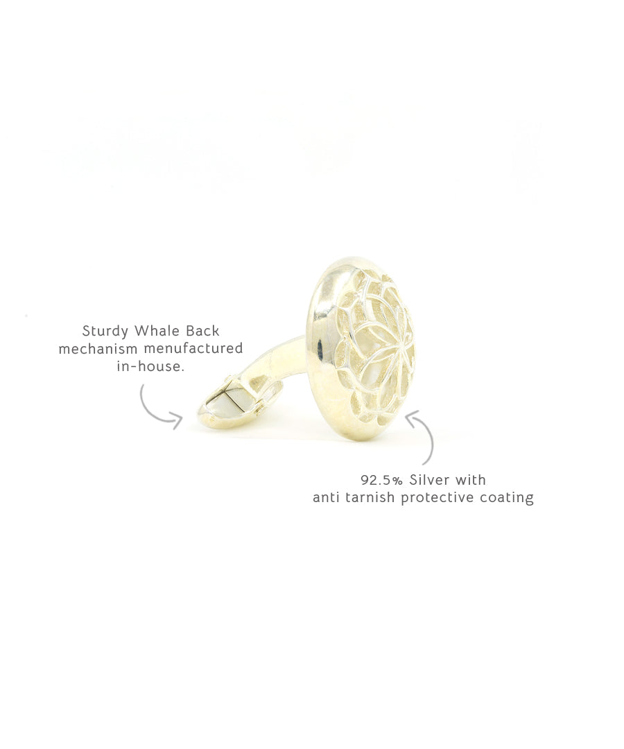 Silver Glimpse Cufflinks