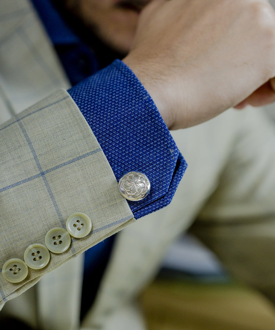Silver Glimpse Cufflinks