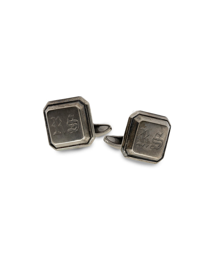 Sharp Black Insignia Cufflinks