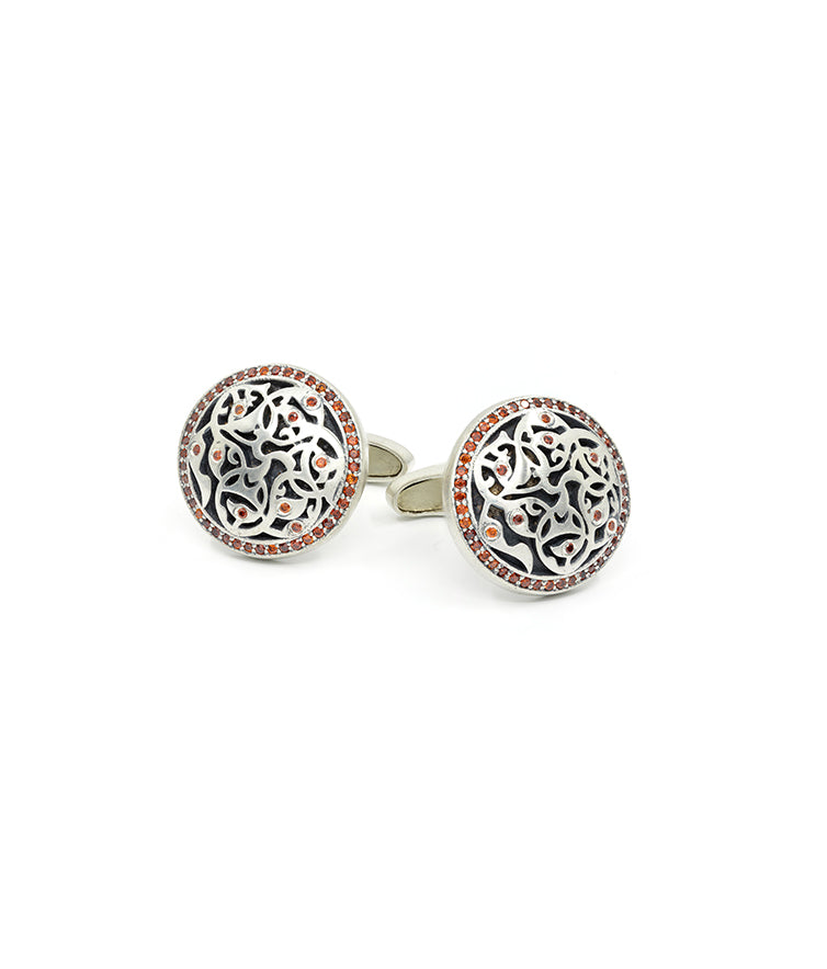Orange Bodhi Cufflinks