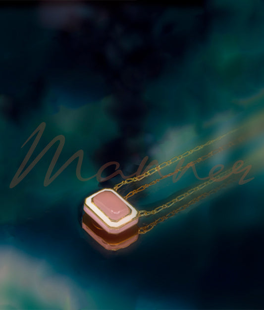 Vitamin sea latest necklace with studded gemstone handcrafted in 925 silver plated with gold.