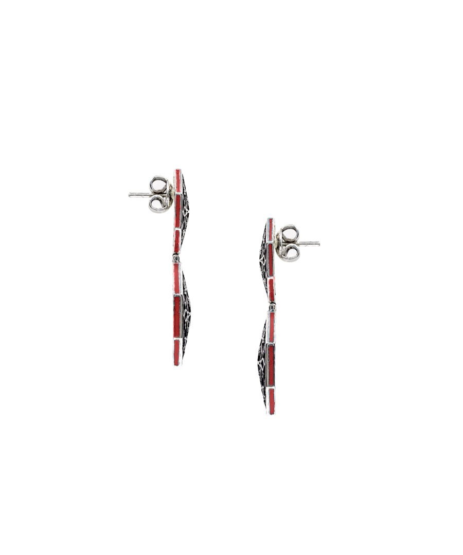 Silver Goonj Maru Surlio Earrings