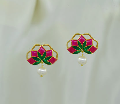 Gul Nuwwar Choker & Gul Earrings