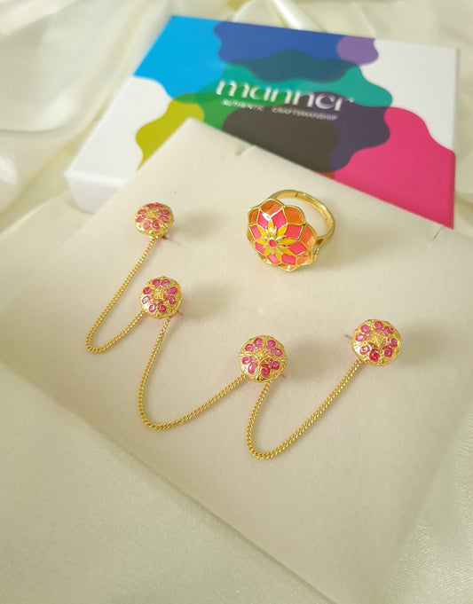 Gul Azizi Ring & Thar Kurta Buttons