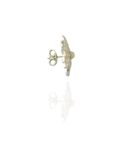 Rakaan - Ranjha Stud Earrings - Handcrafted Silver Finish