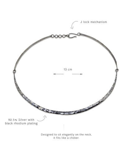 Black Untamed Hasli Choker Necklace