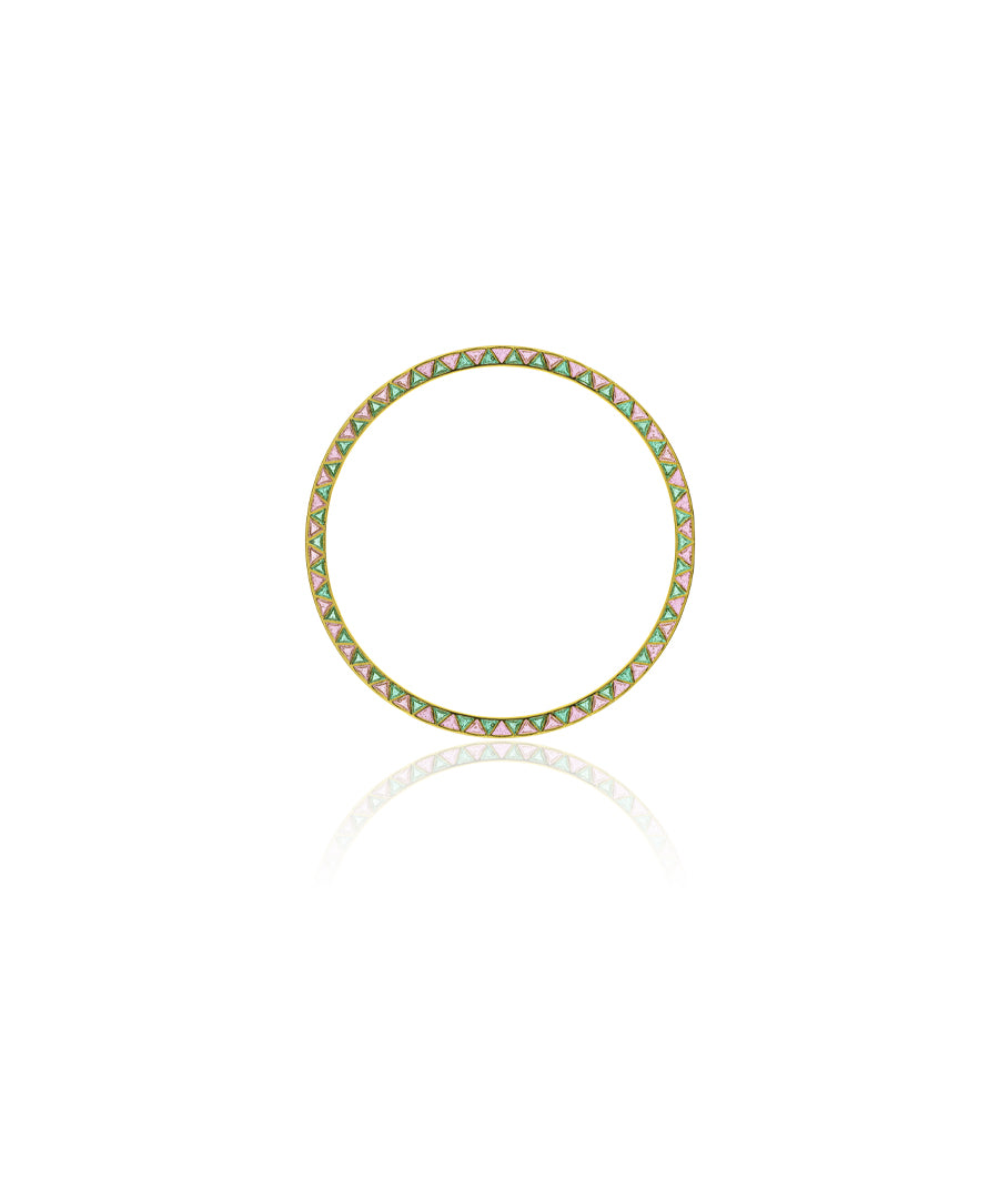 Pink Gul Enamel Bangle