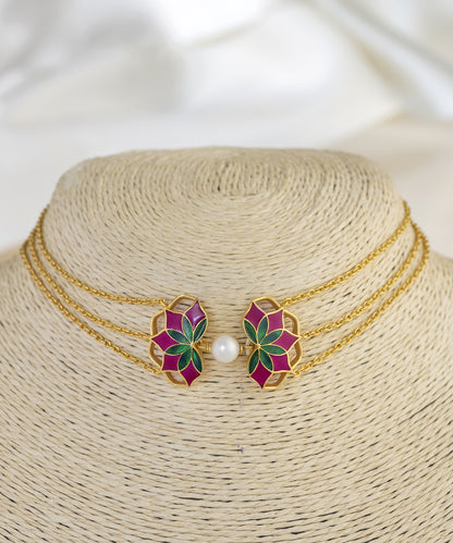 Gul Nuwwar Choker & Gul Earrings