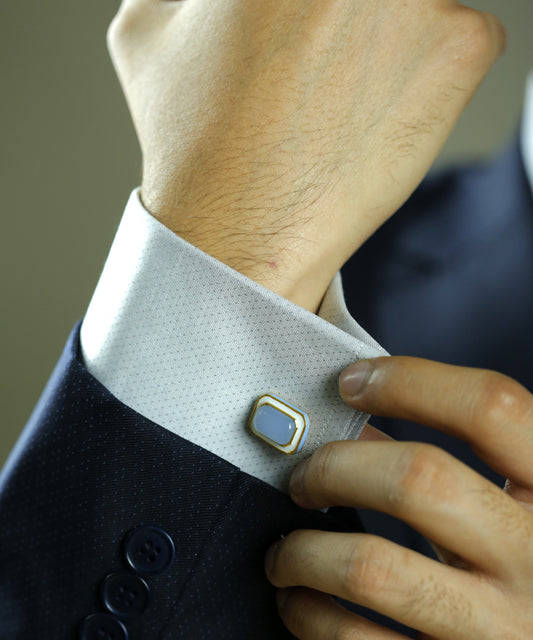 Ripple Blue Tranquil Vitamin Sea Cufflinks