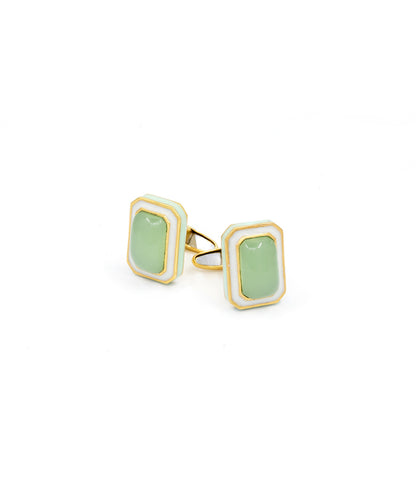 Tranquil Vitamin Sea Cufflinks With Pocket Square