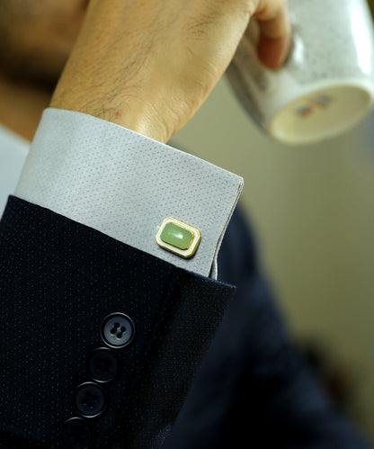 Tranquil Necklace With Cufflinks - Gift Box For Him and Her - Sterling Silver