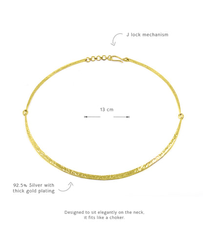Golden Untamed Hasli Choker Necklace