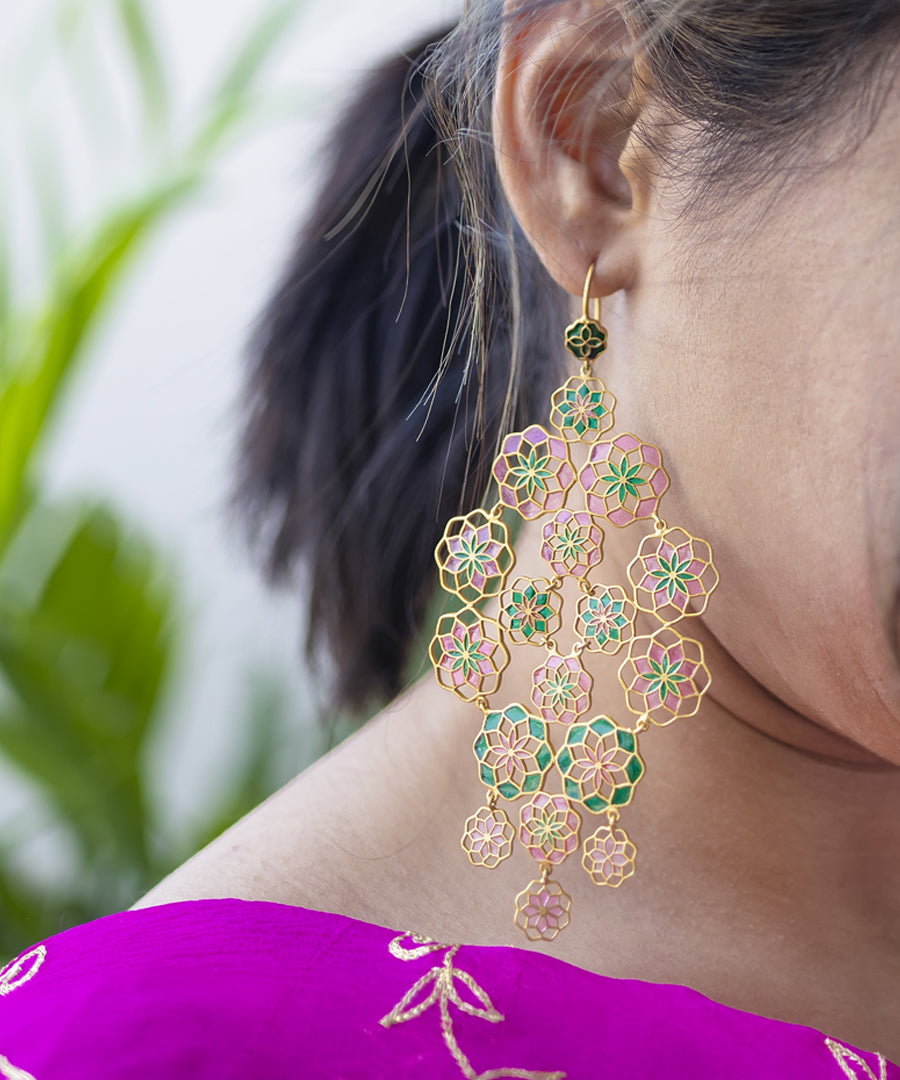 92.5% sterling silver earing with thick gold plating.