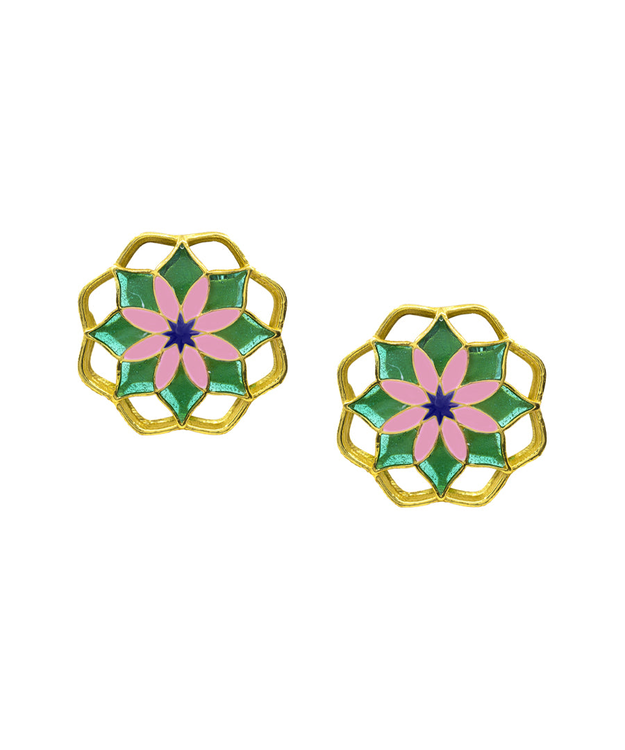 Green Gul Mudita Stud Earrings