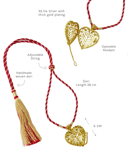 Rakaan Statement Pendant Necklace – Bold Ethnic adjustble string