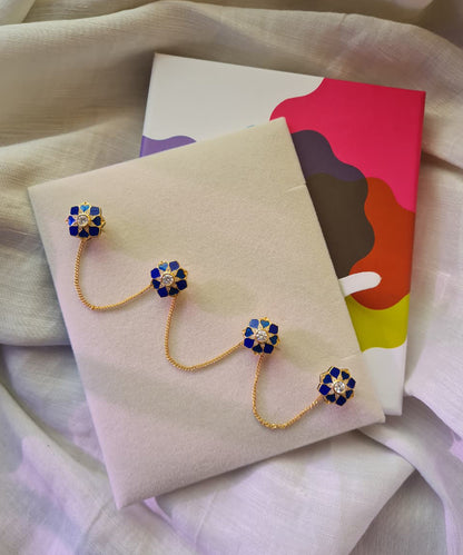 Rajwada Kurta Buttons Navy