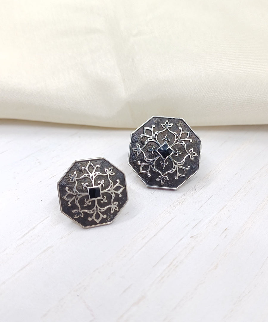 Silver/Black Goonj Sherwani Buttons