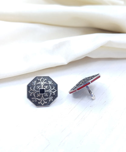 Silver/Black Goonj Sherwani Buttons