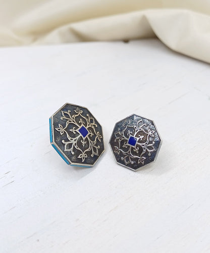 Silver/Blue Goonj Sherwani Buttons