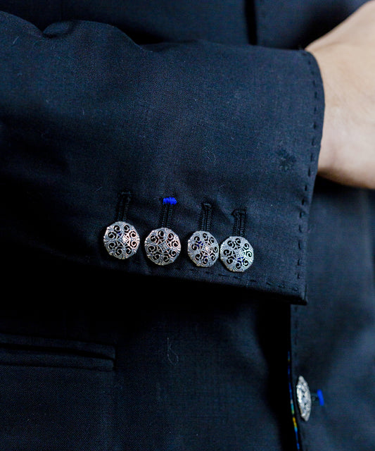 Silver Thar Sherwani Buttons