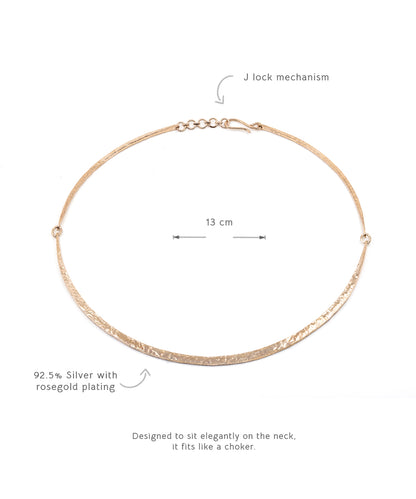 Rose Gold Untamed Hasli Choker Necklace