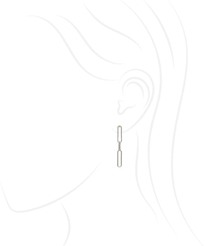 Silver Untamed Paperclip Chain Earrings