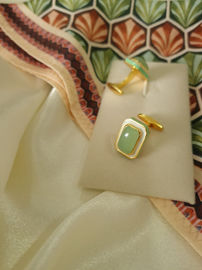 Tranquil Vitamin Sea Cufflinks With Pocket Square
